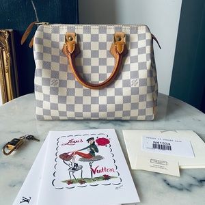 Louis Vuitton Speedy 25 Damier Azur